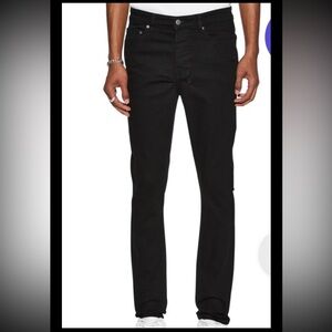 Ksubi Men’s Chitch Laid Jet Black Mid Rise Slim Fit Denim Jeans Size 34